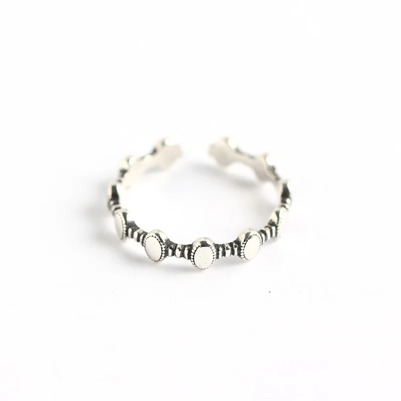 

ZTF1379 S925 Sterling Silver Ring personality versatile fashion index finger ring