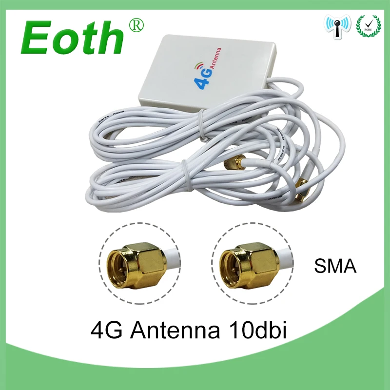 Антенна Wi Fi антенна 4g клетчатый руля автомобиля para модем SMA Мужской 3g с функцией hf
