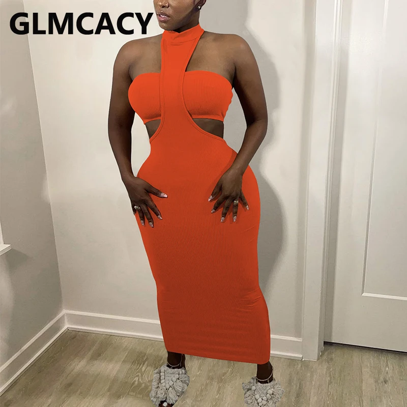 

С Лямкой на шее с низким вырезом на спине летнее платье повязки пикантные вечерние Клубное женское платье Тонкий облегающий Макси платье