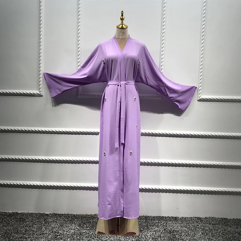 Открытый Дубай Abaya кимоно кардиган кафтан Турецкая женская мода мусульманское