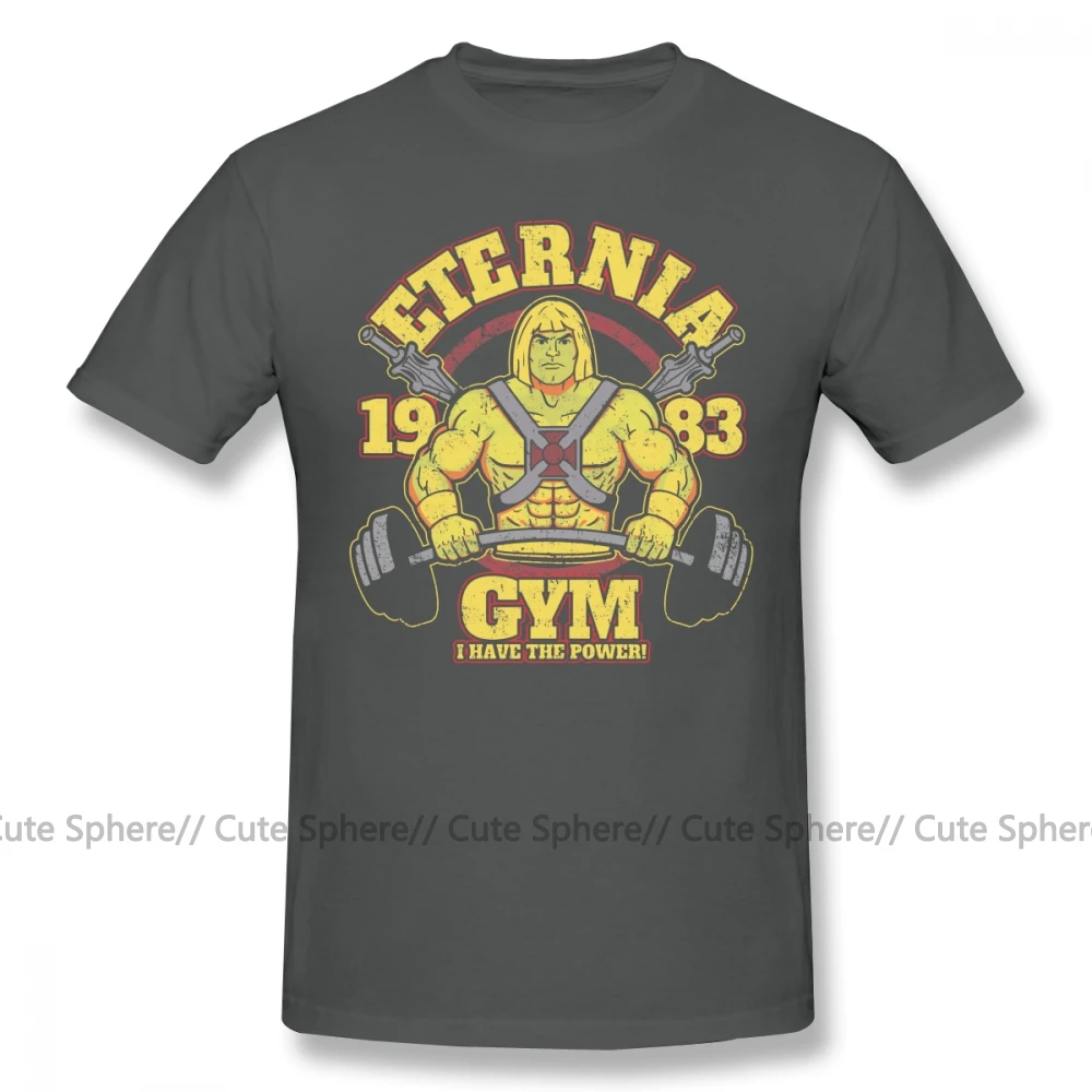 Skeletor футболка Eternia Gym Футболка мужская Милая футболка 100 хлопок короткий рукав лето 4xl Футболка с принтом