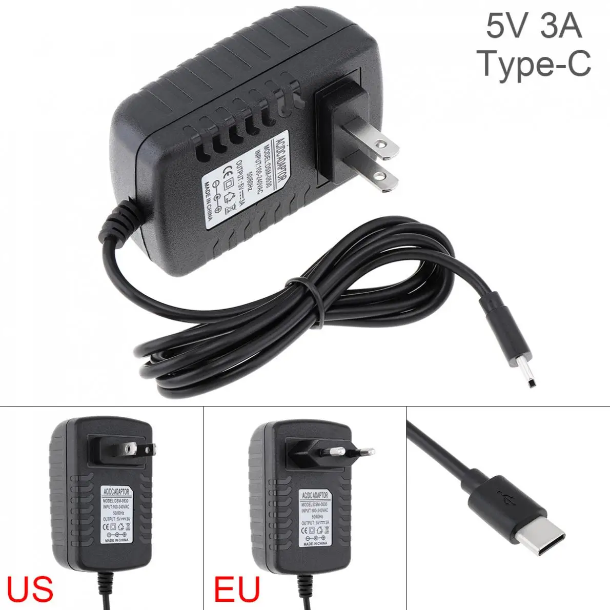 Адаптер питания 5 В 3 А зарядное устройство конвертер подходит для Raspberry Pi 4 USB Type-C