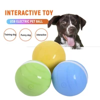 smart jumping ball usb electric pet toys magic roller ball cat led rolling flash ball automatic rotating toy for cat dog kids