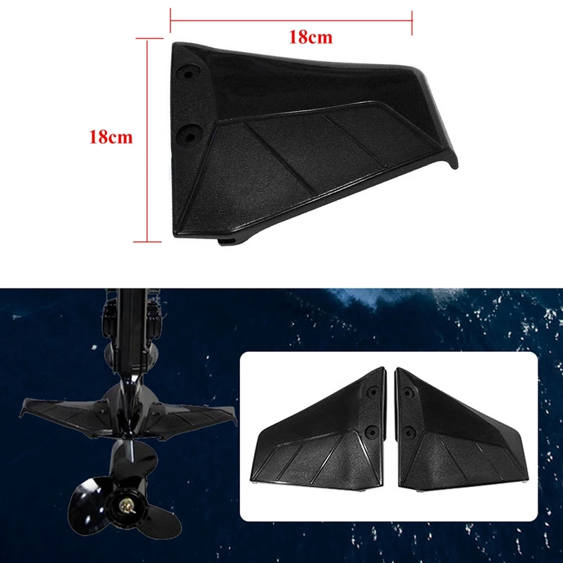 

Boat Hydrofoil Stabilizer Marine Stabilizer Fins for Outboards & Sterndrive Lower Unit 0 to 50 HP