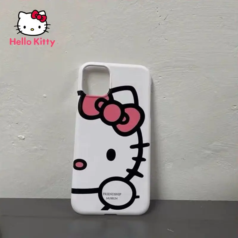 

Hello Kitty for IPhone 7/8P/X/XR/XS/XSMAX/11/12Pro/12mini Big Face Cat Cute Cartoon Silicone Soft Shell