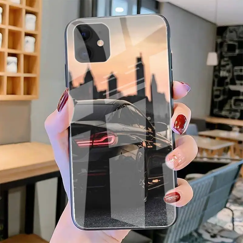 

Sports Cars Male Men Cover Phone Cases Tempered Glass For Iphone6plus 6S 7 7plus 8 X XS XSmax XR 11 12 Pro Max 12mini