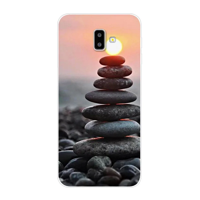 Хаки Чехол J6plus Capas для samsung J6 Plus, силиконовый мягкий чехол из ТПУ с принтом для samsung Galaxy J6 Plus J 6 Plus J610 J610F J6+ чехол - Цвет: Хаки