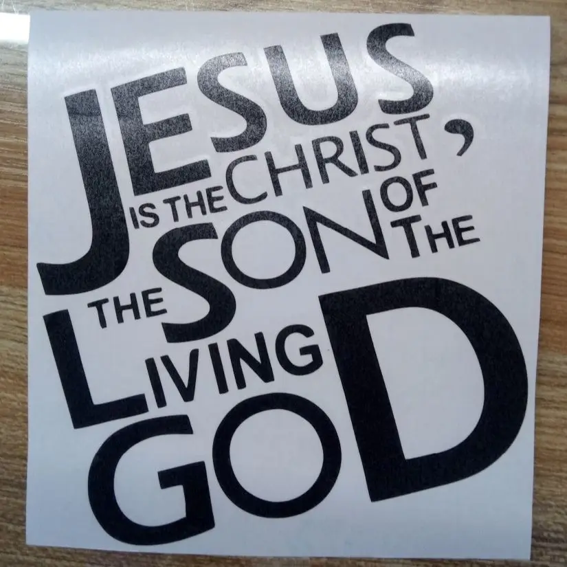 

New Jesus Living God Christ Son Auto Car Truck Vinyl Graphics Decal Sticker