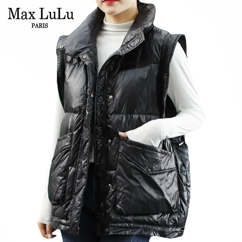 Max LuLu 2020 Новинка Корейский Роскошный бренд женские повседневные парки теплые