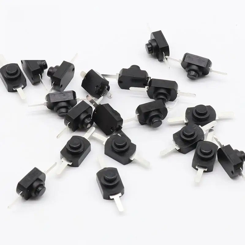 20 шт. черный мини кнопочный переключатель для фонарь ря постоянный ток 30 в 1