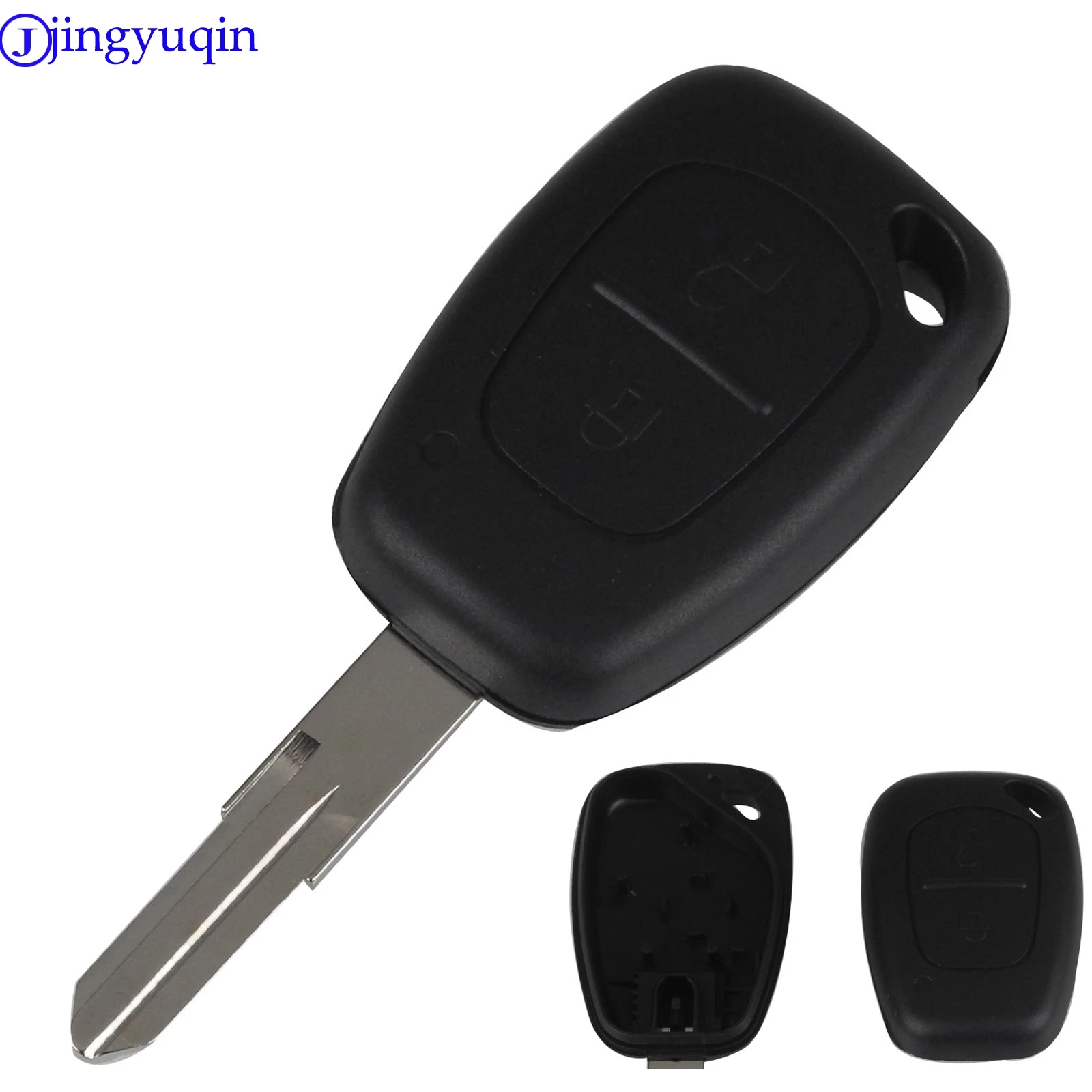 

10X Remote Car Key Case For Opel Vivaro Movano For Renault Traffic Kangoo For Nissan 2 B Uncut VAC102 Blade Car Cover Fob Shell