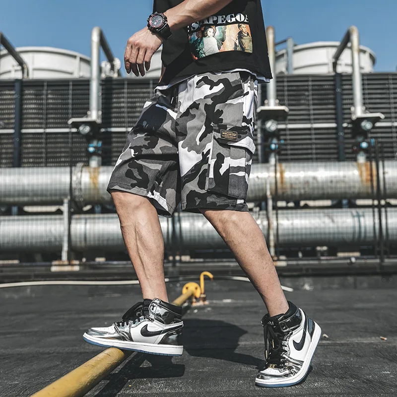 

Prowow 2021 Summer New Camouflage Shorts Mens Design Multi-Pocket Casual Shorts High Quality Men's Loose Short Pants