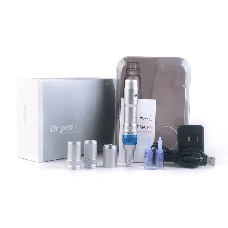

New Electric Dr.Pen A6 Permanente Microblading Tattoo Needles Pen Machine Eyebrows Eyeliner Lips Micro Needling one battery
