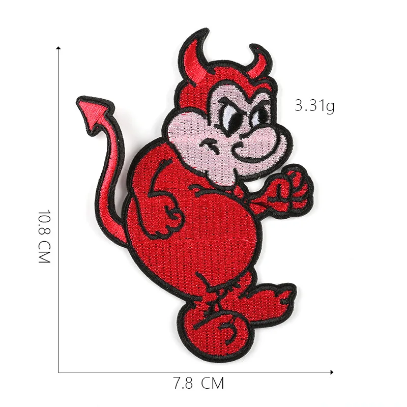 1-PCS-G-291 Мультяшные нашивки в форме животных для одежды, сделай сам, полосы, железные Аппликации, термонаклейки для одежды, милые аниме значки с вышивкой@ G - Цвет: 1-PCS-G-291
