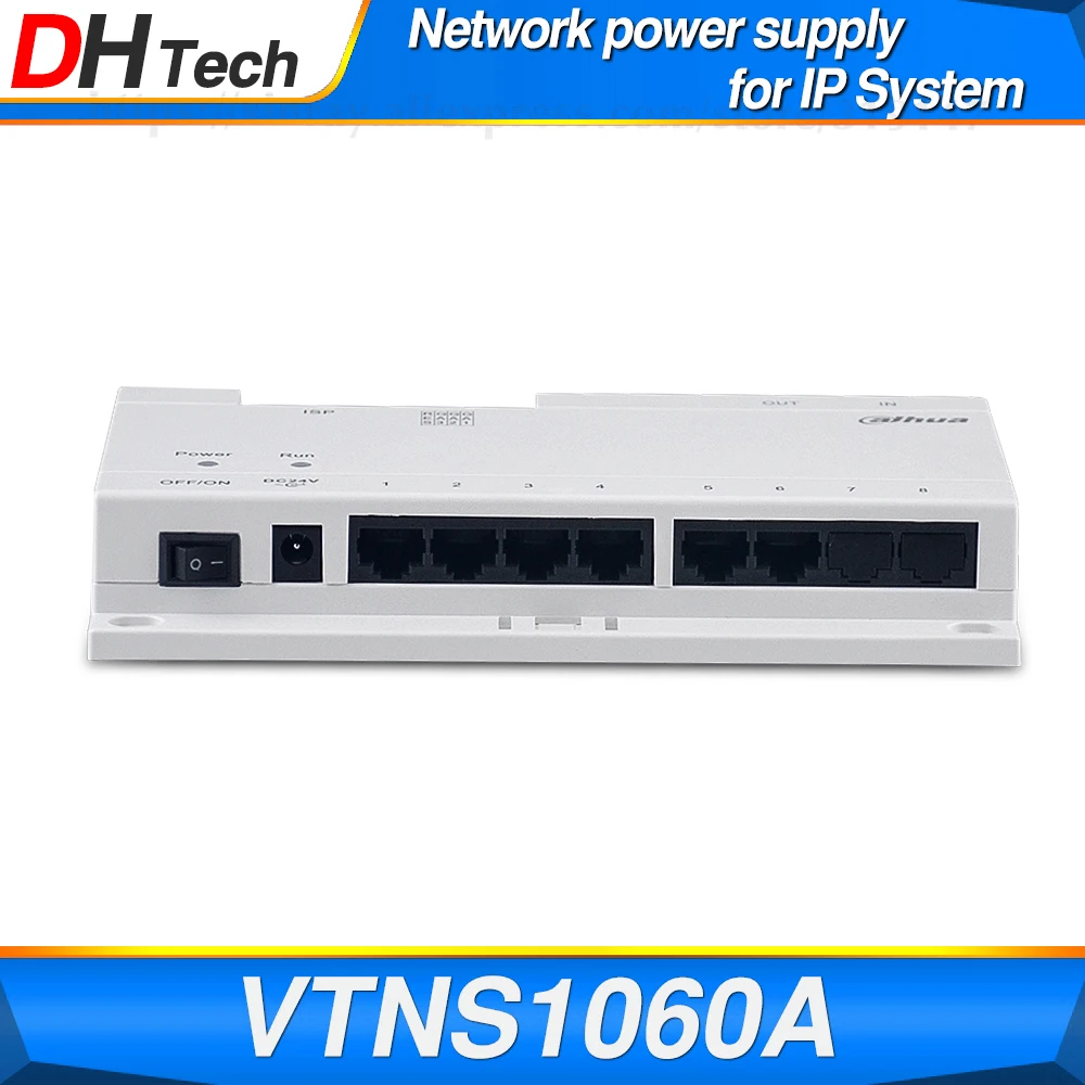 

Dahua Original VTNS1060A Video Intercom POE Switch For IP System VTO2000A Connect Max 6 Indoor Monitors
