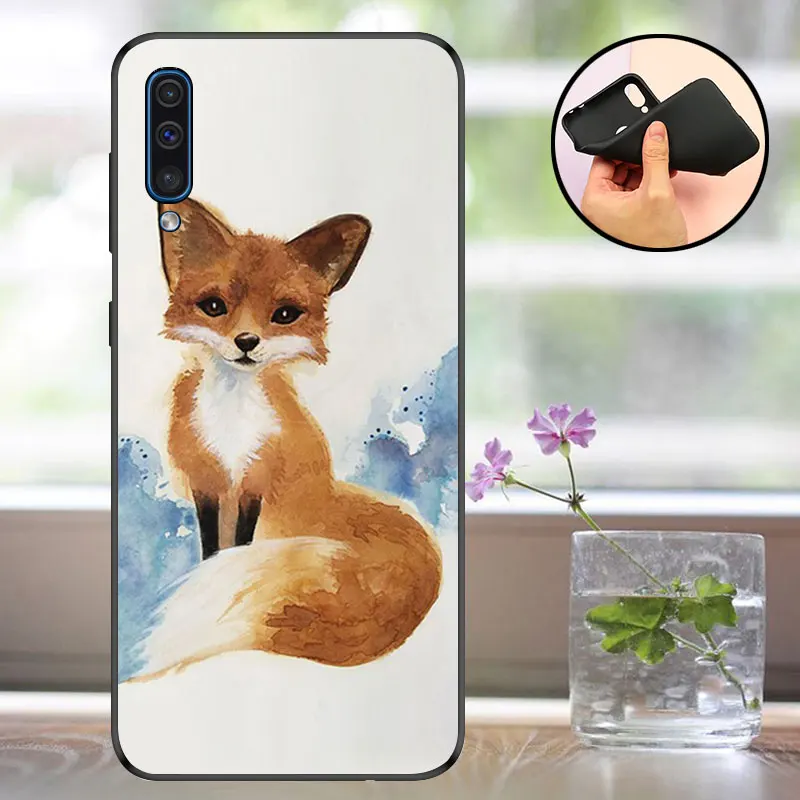 QHL Чехол для samsung Galaxy A50 Чехол черный чехол для телефона для samsung A50 чехол Капа кремния СПС samsung 50 A505f матовый чехол - Цвет: QHL