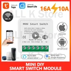 Умный модуль переключателя Tuya, дистанционное управление с помощью мобильного приложения, с таймером, с поддержкой Wi-Fi, с поддержкой Alexa Google Home и т. Д., 16 А10 А