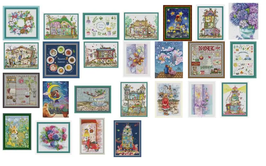 

Flowers map news top 25 photoes choose , 100% cotton threads Cross stitch sets styles Lovely Counted Cross Stitch Kit 5
