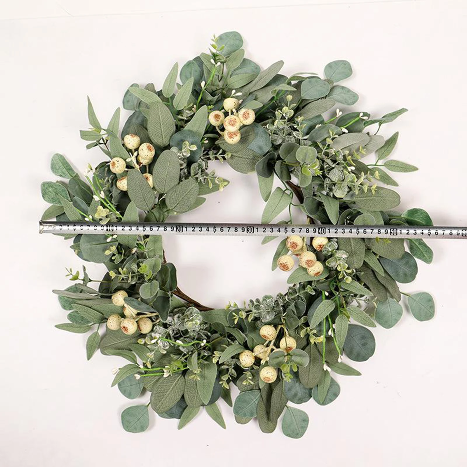 

Artificial Wreath Front Door Hanging Wall Large Garland Wedding Window Decor