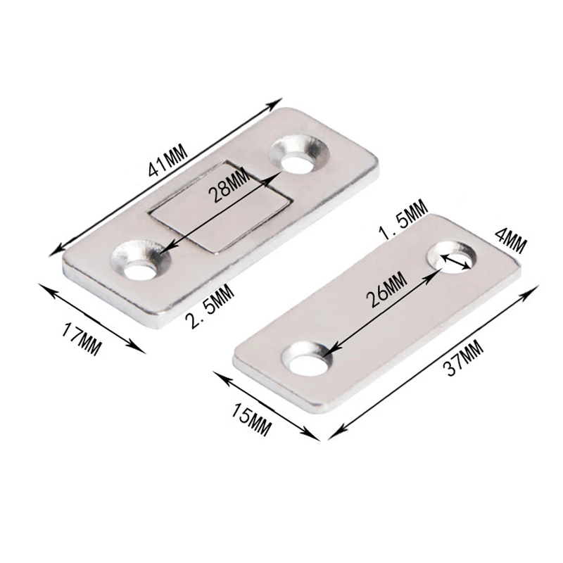 Магнитные дверные приборы без перфорации магниты на двери шкафа ультратонкие