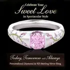 Красивое женское модное ослепительное ювелирное изделие натуральное розовое кольцо изысканное кольцо с листьями подарок на помолвку роскошное украшение для вечеринки