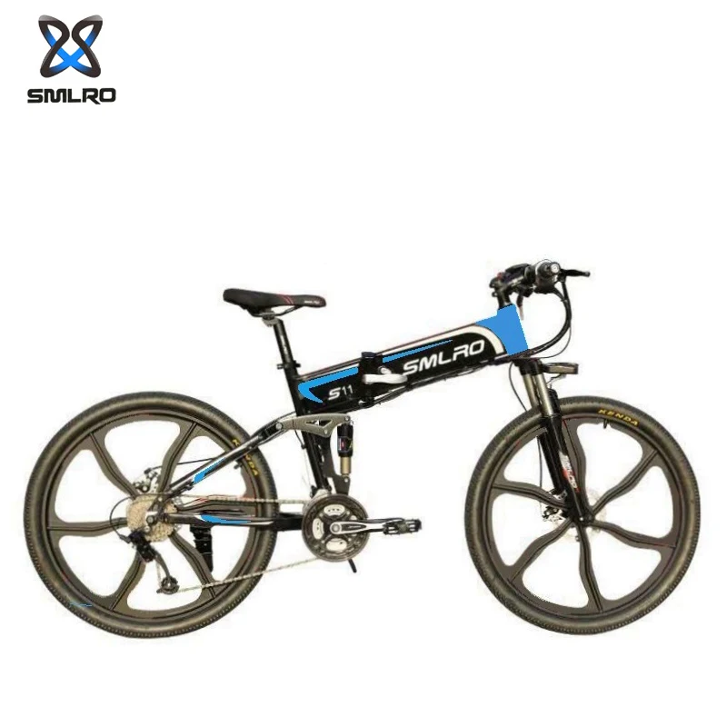 

Складной электровелосипед SMLRO S11 S11S, колеса 26 дюймов, 1000 Вт, 48 В, 13 Ач, 21 скорость, горный велосипед, горный велосипед