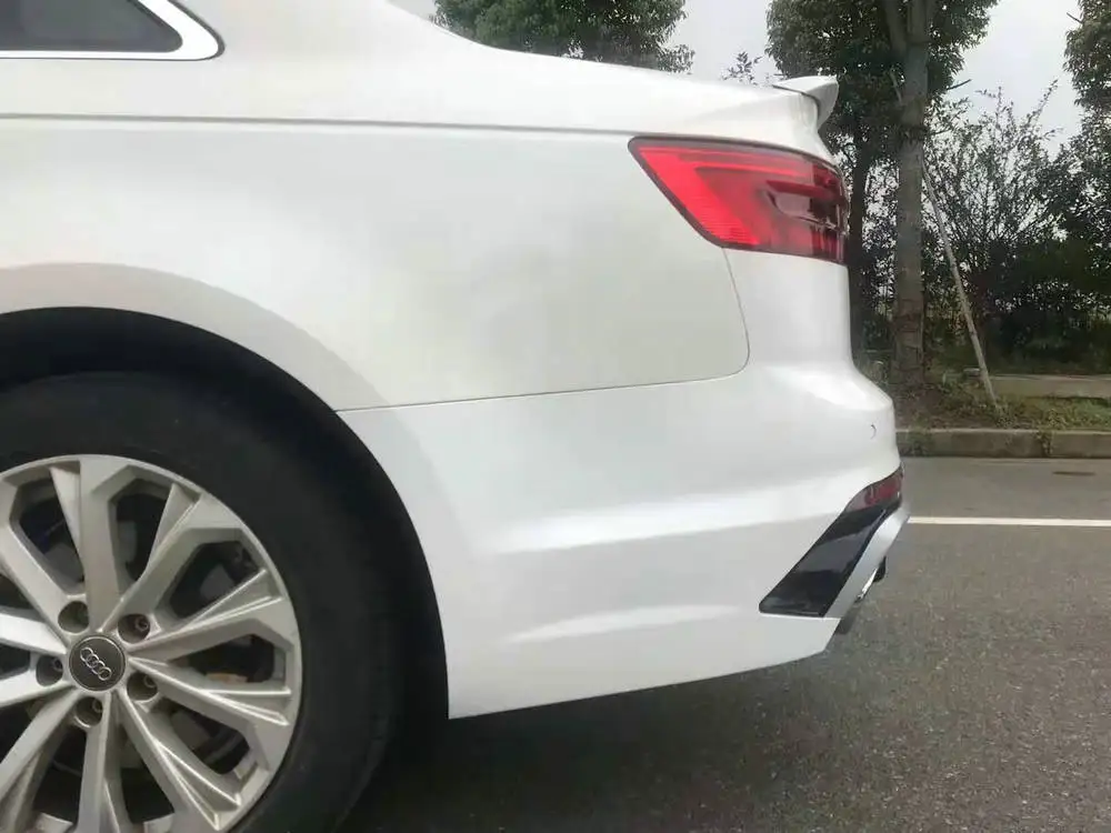 RS4 набор внешних комплектующих к автомобилю для Audi A4- переднего бампера и передней губы и переднего гриля/заднего бампера и заднего диффузора губ
