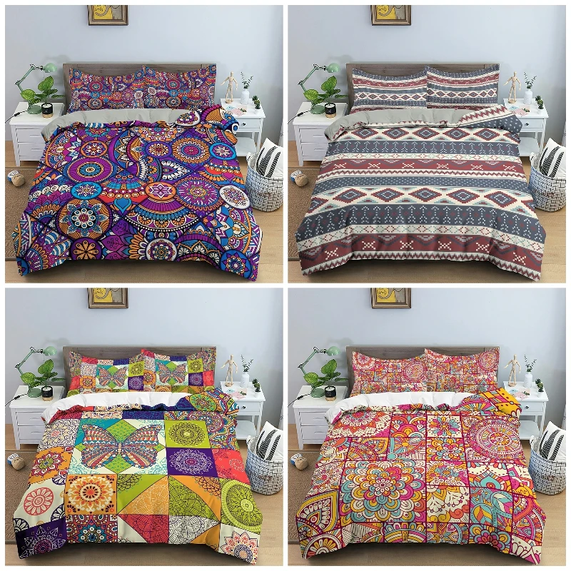 

3D Printing Bedding Set Duvet Cover Pillowvase Queen King Size Bedclothes Quilt Cover for Kids Home