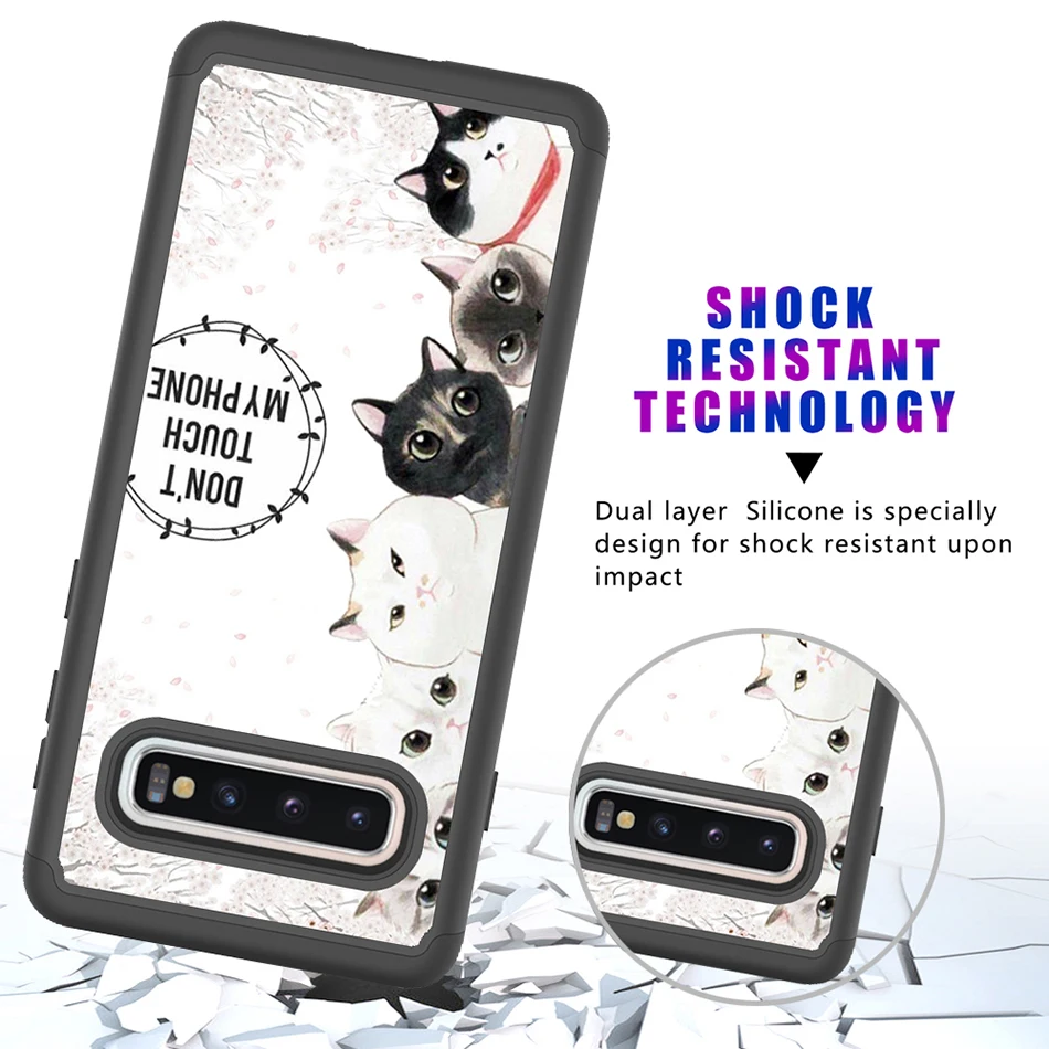 Прочный армированный чехол для coque LG Aristo 2 Plus PC + Кремниевая искусственная кожа Stylo