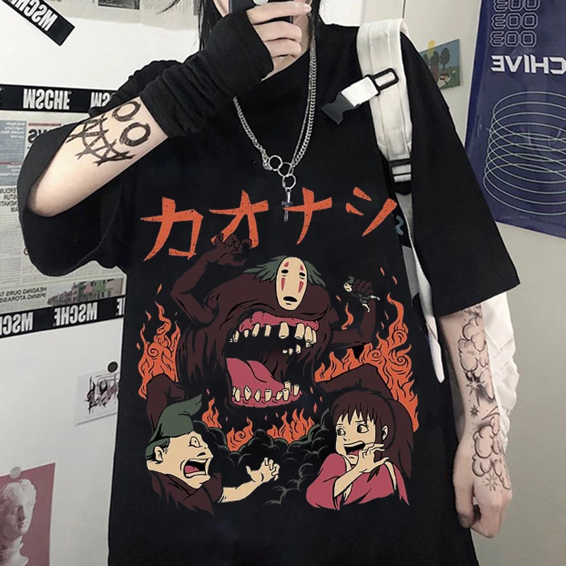 

Totoro Studio Ghibli Harajuku Kawaii T Shirt Women Ullzang Miyazaki Hayao Tshirt Funny Cartoon T-shirt Cute Anime Top Tee Female