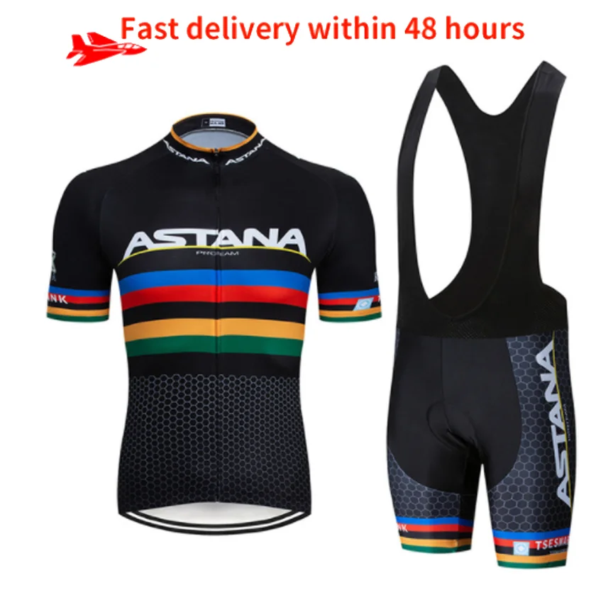 

Cycling Jersey suit 2021 Pro Team Astana summer Bicycle Cycling Clothing Bike Clothes Men Mountain Sports bike Set Cycling Suit