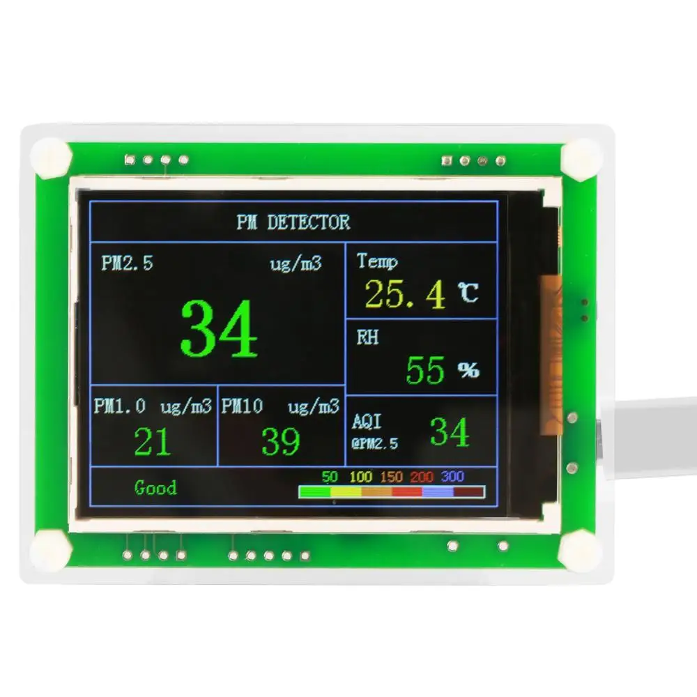 1 комплект PM2.5 детектор качества воздуха 2 8 '' многофункциональные зеркальные