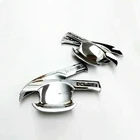 Для Renault Captur Kaptur 2016 2017 2018 ABS Хромированная ручка для автомобильной двери Чаша Боковая дверь чаша протектор отделка Наклейка Автомобильные аксессуары