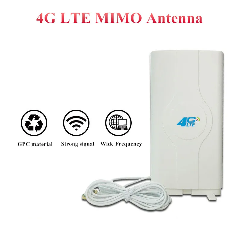 Мобильная антенна LTE 3g 4g 700 ~ 2600 МГц 88 дБи панельная 2 * SMA/2 CRC9/2 TS9 усилитель