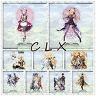 Новая игра Аниме 15 см Genshin влияние 31-40 фишль эфир Lumine акриловая подставка карты Модель пластина настольная вывеска для декора подарки