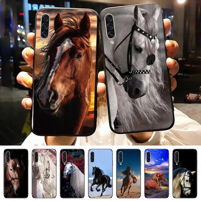 

Handsome beauty Horse Animal Phone Case For Samsung galaxy A S note 10 7 8 9 20 30 31 40 50 51 70 71 21 s ultra plus
