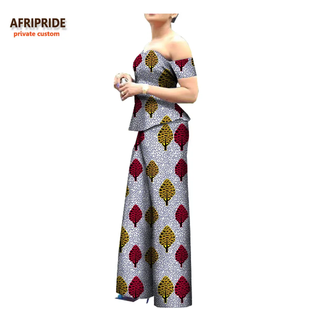 Костюм из двух предметов для женщин с Африканским принтом AFRIPRIDE Топ без бретелек