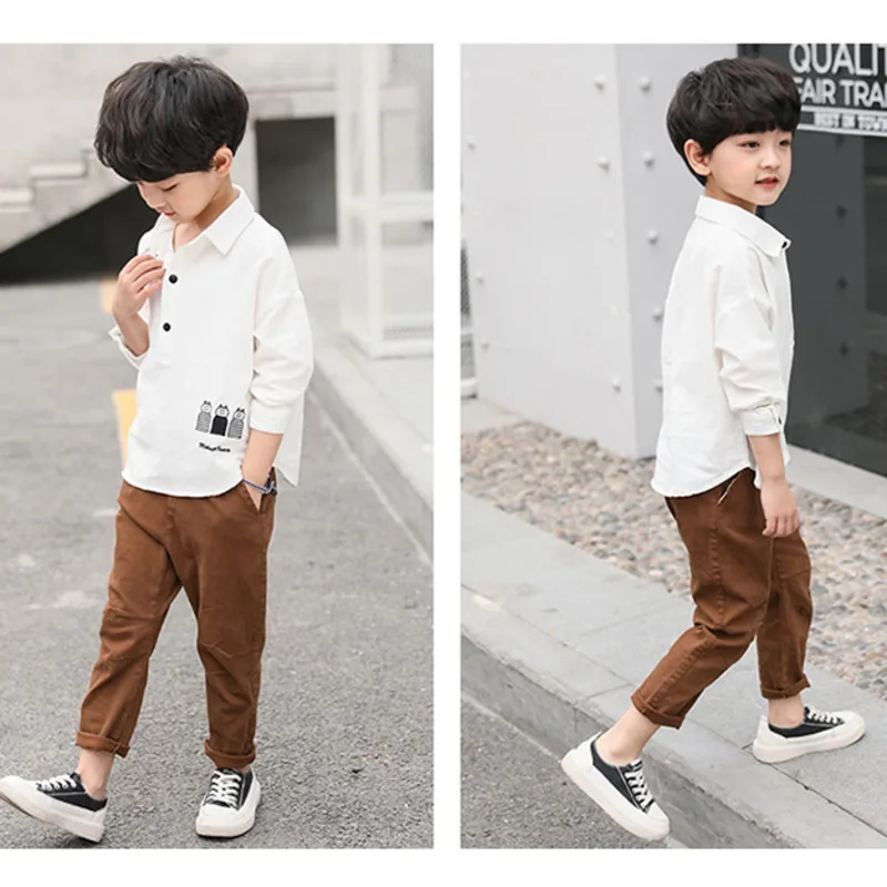 Модные джинсы для мальчиков 2020 повседневные спортивные брюки брюки-карандаш