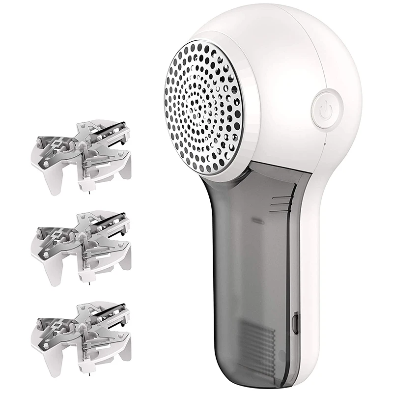 

Машинка для удаления катышков-катышков для одежды-Перезаряжаемые электробритва-бритва для свитера с 3 замена лезвия