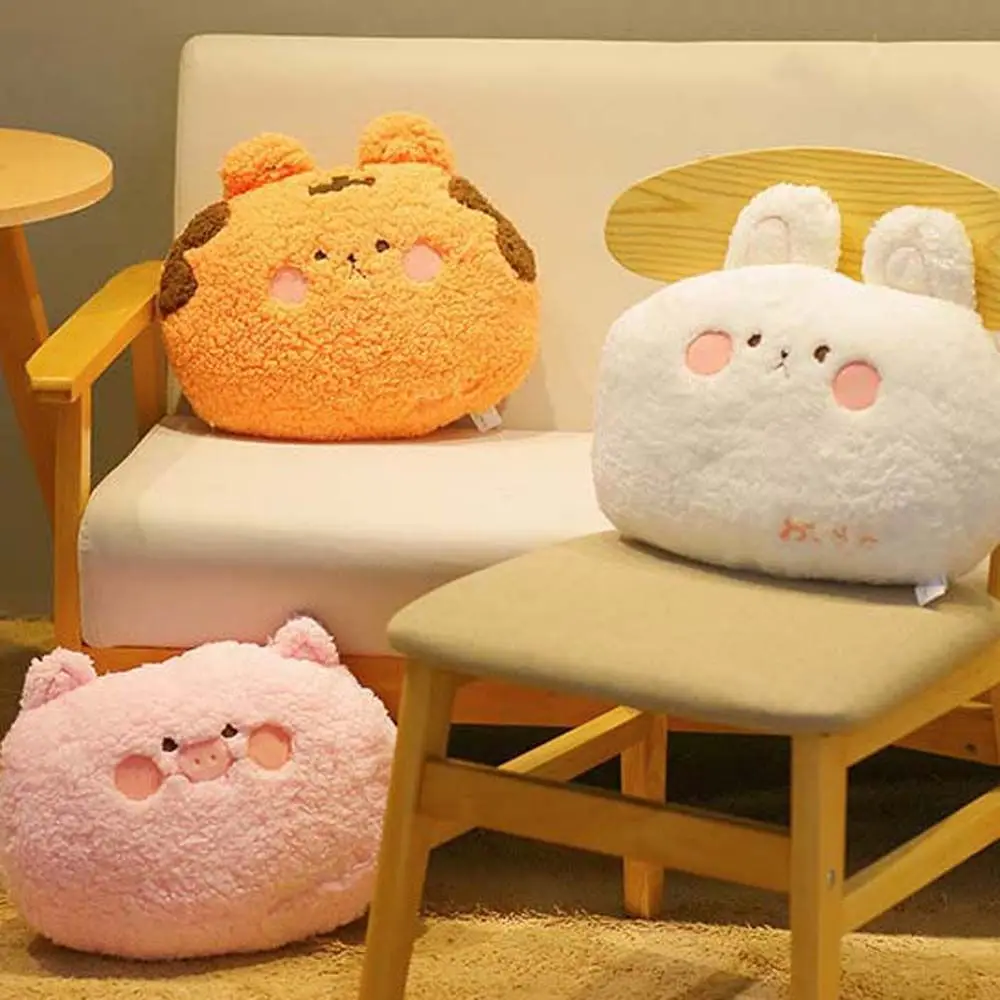 

Kawaii Animal Teddy Bear Rabbit Frog Tiger Pig Soft Plush Toys Cartoon Stuffed Pillow Back Sofa Cushion for Girls Kids