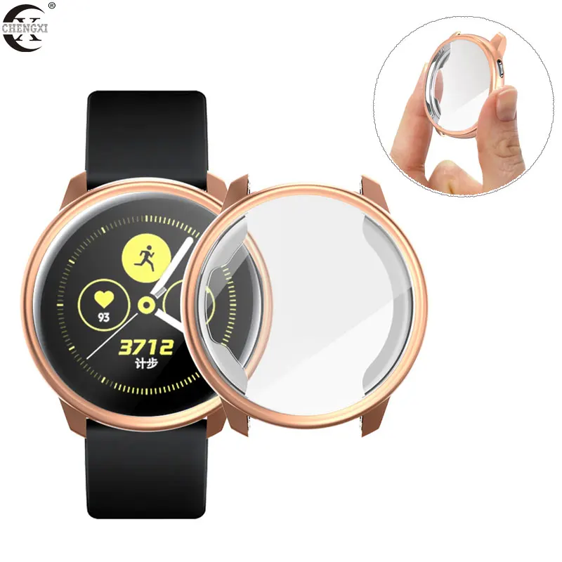 Силиконовый чехол для Samsung Galaxy Watch Active 2 44 мм 40 протектор полное покрытие защита