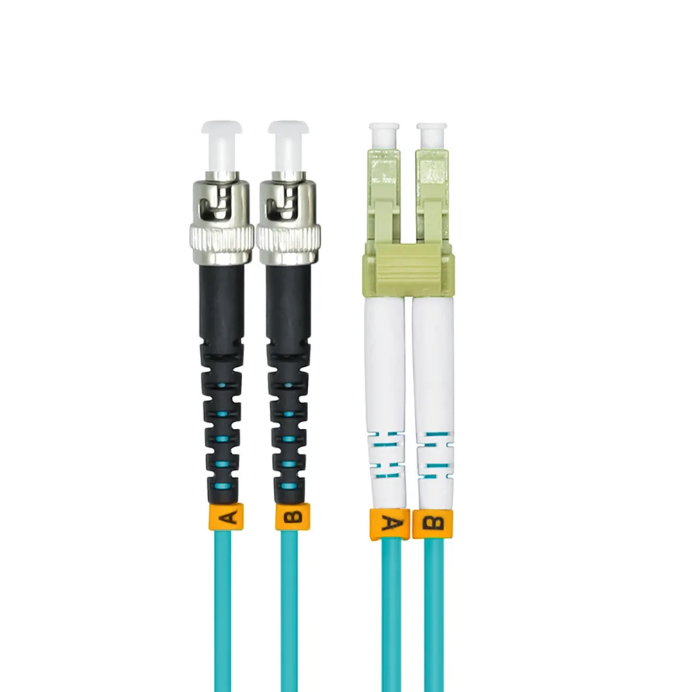 

Indoor Armored 300 Meters LC-ST Duplex 10 Gigabit 50/125 Multi-mode Fiber Optical Cable OM3 Aqua 10GB LC to ST Patch Cord Jumper