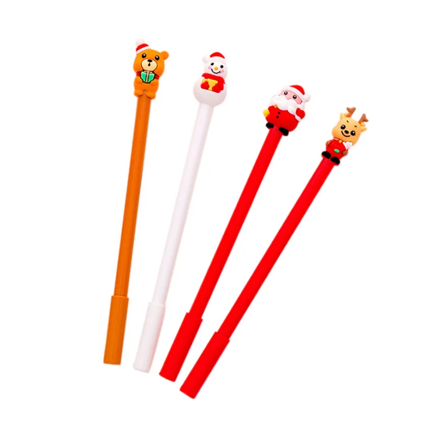 Ручка шариковая с милым мультяшным Санта-Клаусом снеговиком 20 шт./лот | Дом и сад