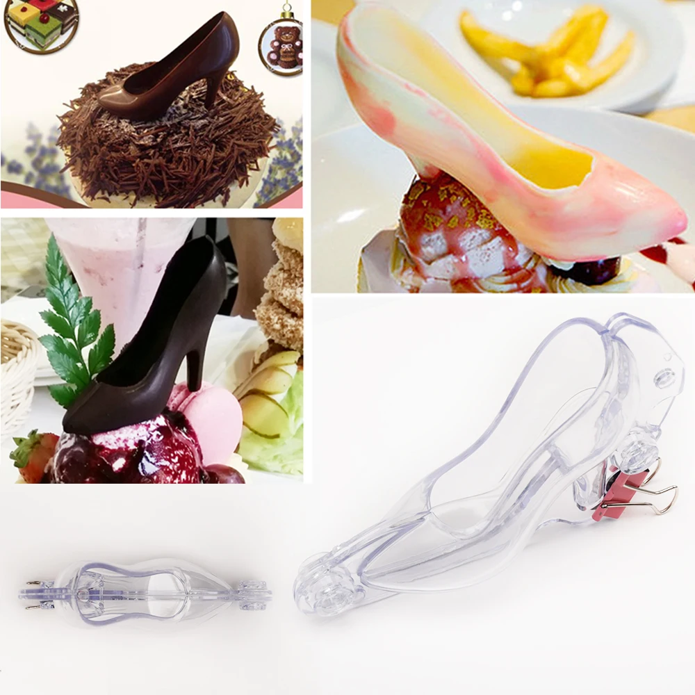 DIY 3D Chocolate Mold Plastic Mini High-Heel Shoe Candy Sugar Paste Cake Baking Tools Backware Accessories For Kitchen |