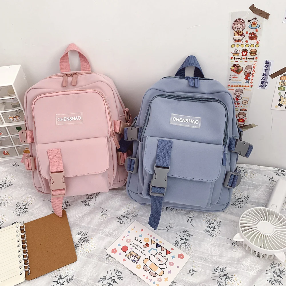 

Fashion Women's Backpack Canvas Knapsacks Anti-theft Shoulder Bag for Teenager Girls Students Trend Korean Travel School Bag
