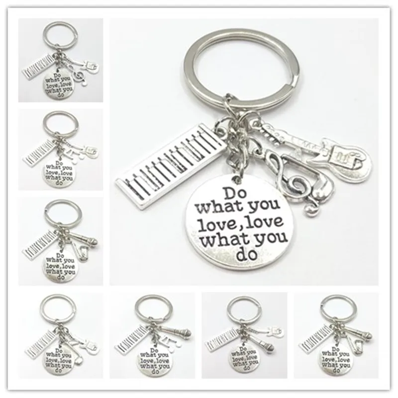 Брелок для пианино с подвеской из сплава стильный брелок музыкальной клавиатуры