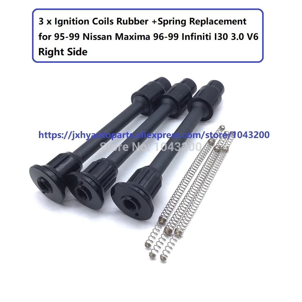 

22448-31U01 Ignition Coils Repair Rubber Kit +Spring Replacement for 95-99 Nissan Maxima 96-99 Infiniti I30 3.0 V6 22448-31U00