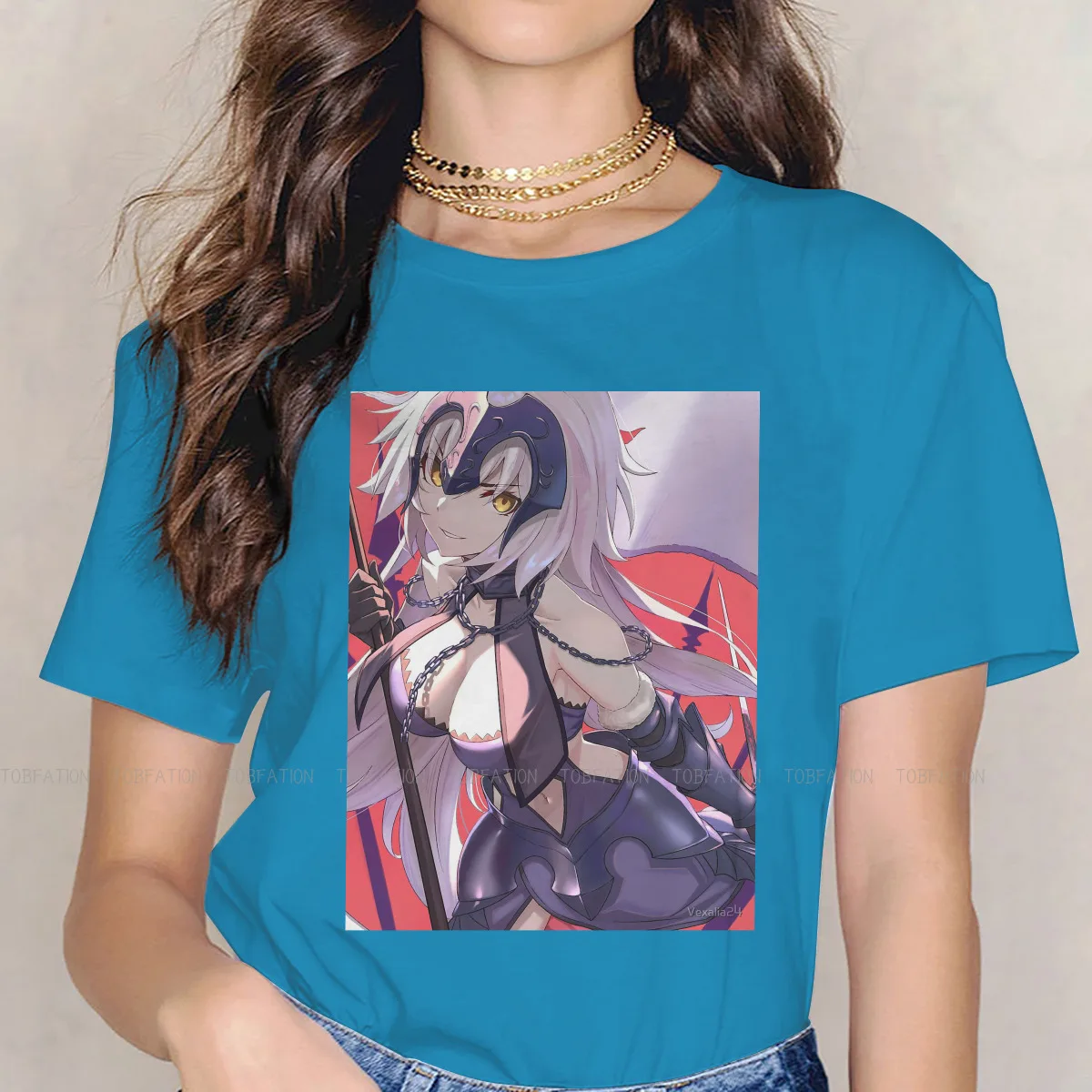 

Специальная футболка Fate выполненная в стиле хип-хоп с принтом персонажей из фильма альтер и надписей Fate, с надписью «the Holy Grail»