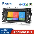 Автомобильный мультимедийный плеер Hikity, 2 Гб + 32 ГБ1 + 16 ГБ, Android 8,1, Wi-Fi, Авторадио, GPS, MP5 плеер для Focus C-Max Galaxy II Kuga C-Max