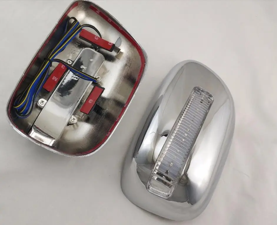 Автомобильные аксессуары хромированное зеркало заднего вида светодиодный чехол